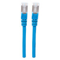 "Patchkabel Cat6a-Stecker/Cat7-Rohkabel 5m blau"