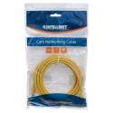 Patch-kaabel RJ45 U/UTP Cat6 2.00m lukustuskaitsmega kollane