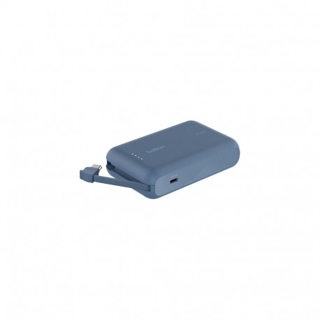 "Belkin Powerbank mit integriertem USB-C Kabel, Blau, USB-C, 10.000 mAh"