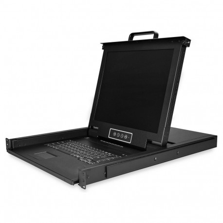 StarTech 1HE 8-pordiline räkki paigaldatav VGA KVM konsool serverikappidele, LCD KVM-sahtel, 43,18 c