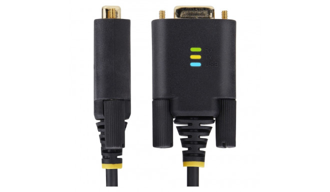 "StarTech.com 3ft (1m) USB to Null Modem Serial Adapter Cable, Interchangeable DB9 Screws/Nuts, COM 