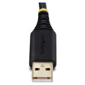 "StarTech.com 3ft (1m) USB to Null Modem Serial Adapter Cable, Interchangeable DB9 Screws/Nuts, COM 