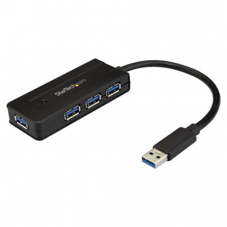 StarTech USB 3.0 4-pordiline jaotur laadimispordiga koos toiteadapteriga