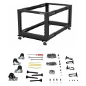 "StarTech 12U Adjustable Depth Open Frame 4 Post Server Rack w/ Casters / Levelers and Cable Managem