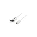 "StarTech 2m White Micro USB Cable - A to Micro B"