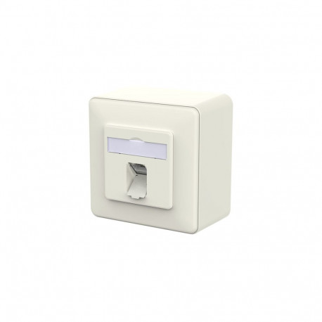 "METZ CONNECT Anschlussdose E-DAT C6A IDC 1 Port AP reinwei"