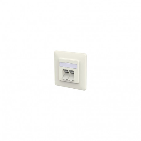 "METZ CONNECT Anschlussdose E-DAT C6A LSA++ 2 Port UP reinwei"