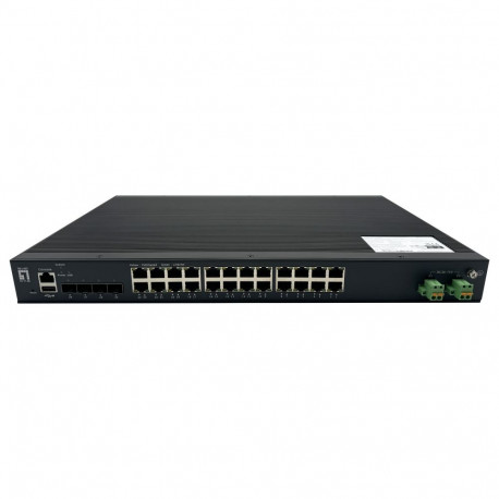 "LevelOne Industr.PoE Switch 24xGE PoE/+ 370W Managed L2"