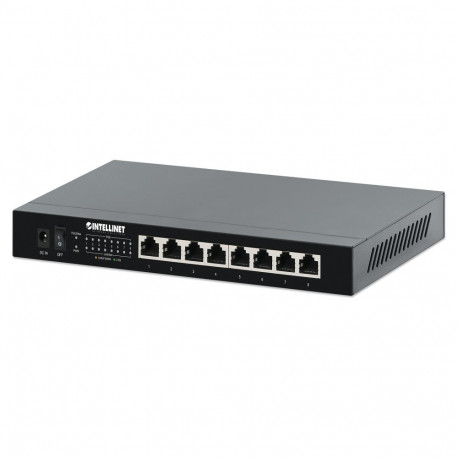 INTELLINET 8-pordiline 2,5G Ethernet PoE+ kommutaator 8x 10/100/1000/2500 Mbit/s PSE 100W PoE eelarv