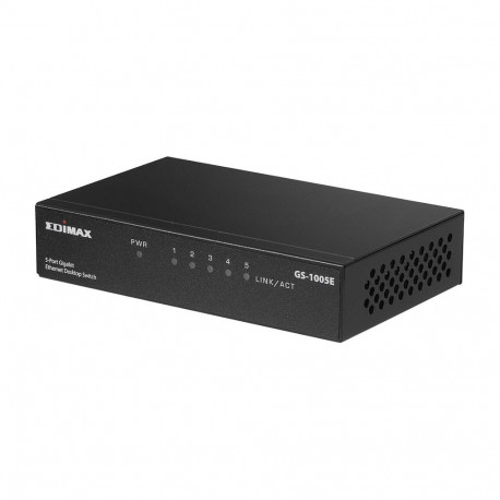 Edimax GS-1005E Gigabit Etherneti 5 pordiga lauaarvuti kommutaator, metallkorpus