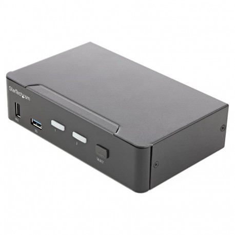"STARTECH.COM 2 Port HDMI KVM Switch - Einzelmonitor 4K 60Hz Ultra HD HDR - Desktop HDMI 2.0 KVM Swi