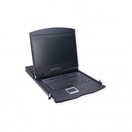 VALUE 19-tolline 8-pordiline KVM-lüliti, 48 cm (19") TFT (16:9), VGA, USB, CH-asetus