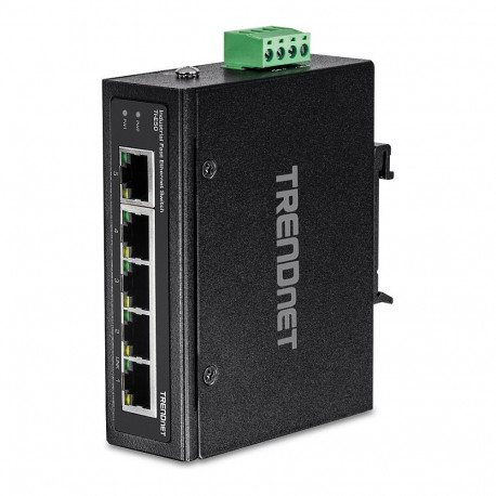 "TRENDnet TI-E50 Industrial Fast Ethernet DIN-Rail Switch 5-Port"