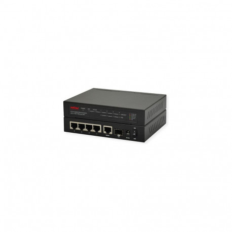 "ROLINE Gigabit Ethernet Switch 6 Ports (5x 10/100/1000 + 1x SFP, 4x PoE+)"