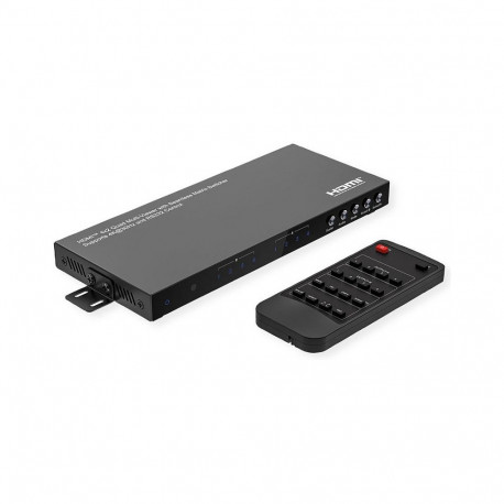 Value HDMI maatrikslüliti, 4x2 QUAD multiviewer, sujuv ümberlülitus