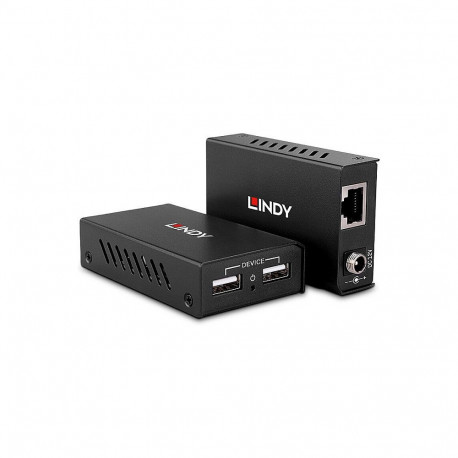 Lindy 100m 2-pordiline USB 2.0 Cat.6 pikendus