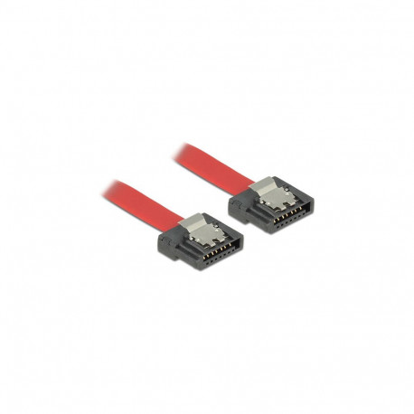 "DeLock SATA 6 Gb/s Kabel 10 cm rot FLEXI"