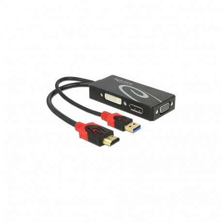 DeLock HDMI - DVI, DisplayPort, VGA must videokonverter