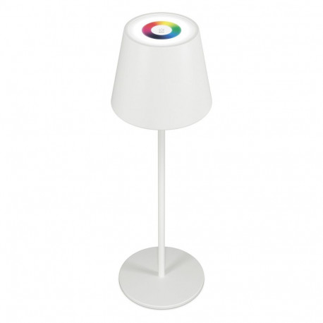 RealPower LED-RGB hämardatav akuga valge laualamp