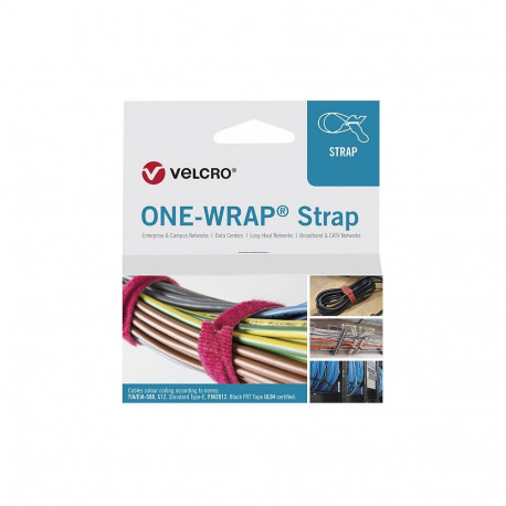 "VELCRO One Wrap Strap 20mm x 230mm, 25 Stck, schwarz"