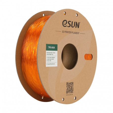 "ETPU-95A 1,75mm TRANSPARENT ORANGE 1kg"