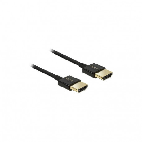 Delock High Speed HDMI kaabel Ethernetiga - HDMI-A pistik > HDMI-A pistik 3D 4K 1.5 m slim premium