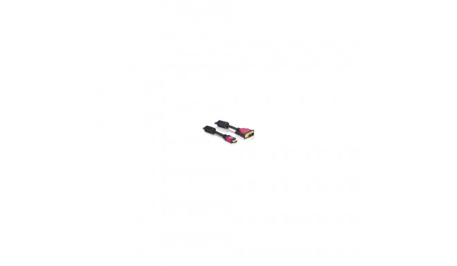 HDMI - DVI 3m kullatud Delock
