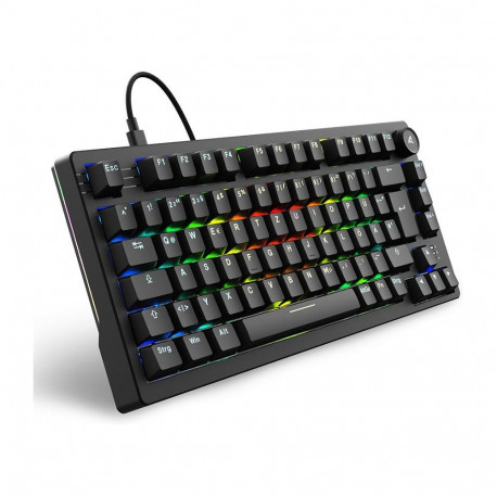 Sharkoon Skiller SGK25 must mänguklaviatuur DE