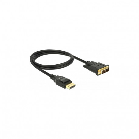 "DELOCK Kabel Displayport 1.2 Stecker > DVI 24+1 Stecker Passiv 1 m schwarz"