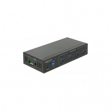 Delock väline tööstuslik jaotur 4 x USB 3.0 Typ-A 15 kV ESD kaitsega