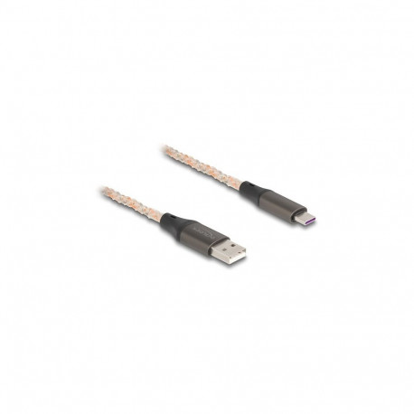 "USB 2.0 Kabel Typ-A zu USB Type-C™ mit RGB Beleuchtung 1 m"