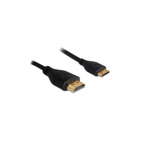 "Kabel High Speed HDMI mit Ethernet - HDMI-A Stecker > HDMI Mini-C Stecker 4K 1 m Slim"