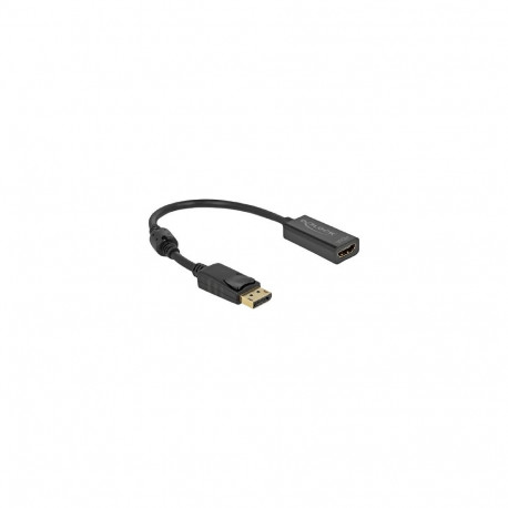 "DELOCK Adapter DisplayPort 1.2 Stecker zu HDMI Buchse 4K Passiv schwarz"