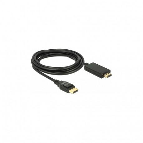 "DELOCK Kabel Displayport 1.2 Stecker > High Speed HDMI-A Stecker Passiv 4K 3 m schwarz"