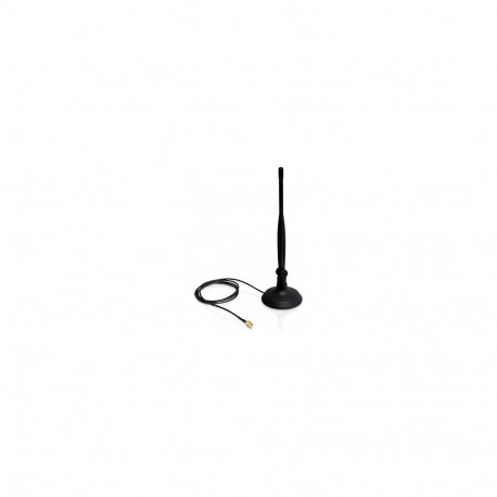 "WLAN 802.11 b/g/n Antenne RP-SMA 4 dBi omnidirektional Gelenk ULA100 1 m mit magnetischem Standfuß"