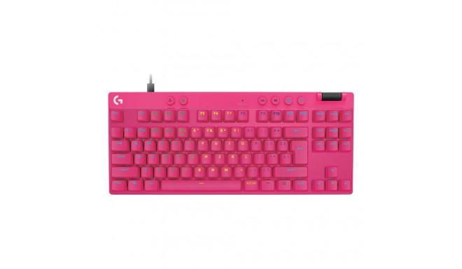 Logitech klaviatuur PRO X TKL RAPID US, magenta