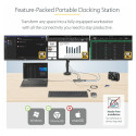 D StarTech USB-C mitme monitori adapter HDMI