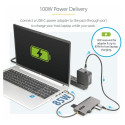 D StarTech USB-C mitme monitori adapter HDMI