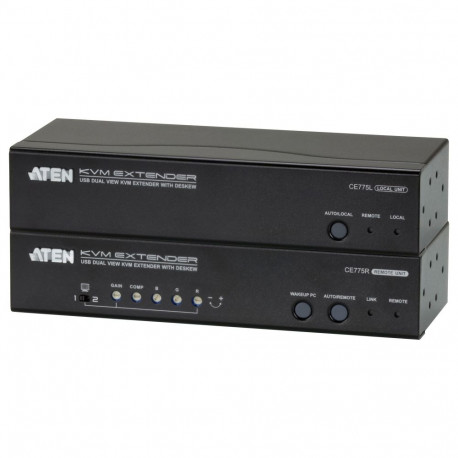 "ATEN CE775 USB VGA Dual View KVM Extender"