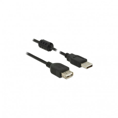 "DELOCK Verlngerungskabel USB 2.0 Typ-A Stecker > USB 2.0 Typ-A Buchse 0.5 m schwarz"