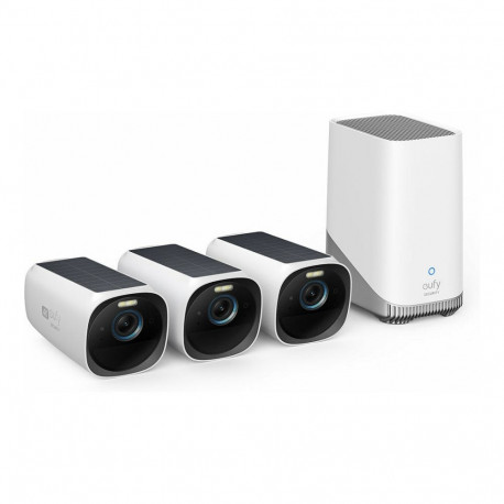 "eufyCam S330 (eufyCam 3) - Videoserver + Kamera(s) - drahtlos (Wi-Fi) - 3 Kamera(s) - CMOS - wei, S