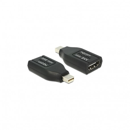 Delock adapter mini DisplayPort 1.1 pistik - HDMI pesa, must