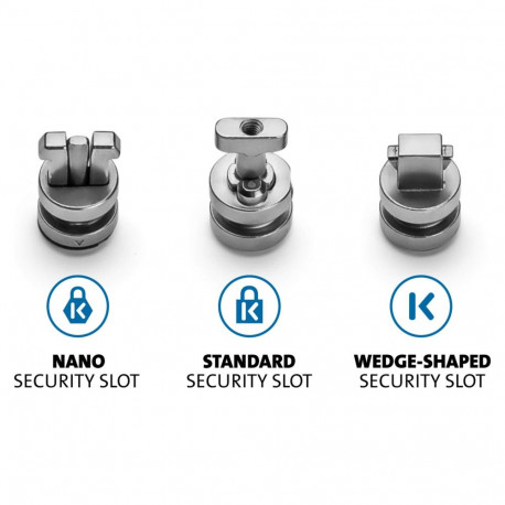Kensington ClickSave lukustusankur 3-in-1 T-Bar-Wedge-Nano