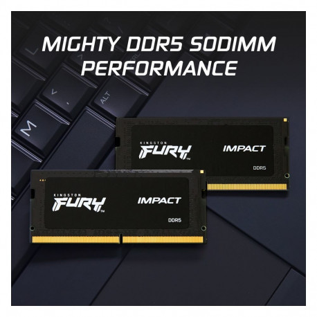 Kingston 32GB 5600MT/s DDR5 CL40 SODIMM 2-osaline komplekt FURY Impact PnP