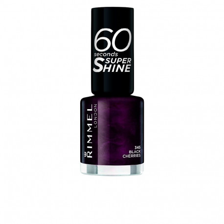 RIMMEL LONDON 60 SECONDS SUPER SHINE esmalte de uñas #345-black cherries 8 ml