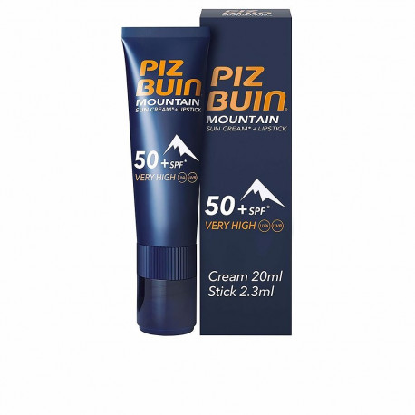 Piz Buin päikesekaitsekreem Mountain SPF50+ 20ml + huulepulk F20 2,3ml