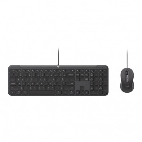 LOGITECH WIRED COMBO MK620 FOR BUSINESS - GRAPHITE - PAN - USB - NORDIC-613 - USB-C MK620B