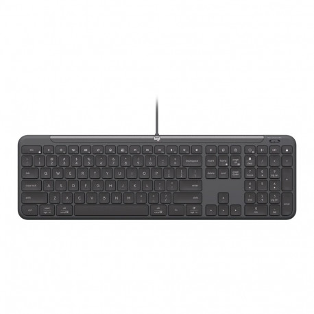 LOGITECH WIRED KB K620 FOR BUSINESS - GRAPHITE - PAN - USB - NORDIC-613 - USB-C K620B