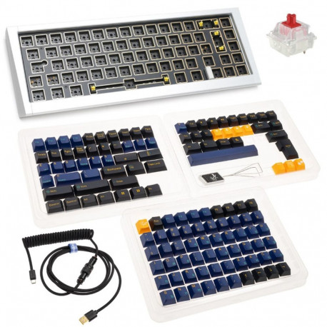 Ducky Outlaw 65 klaviatuur universaalne USB US inglise hõbedane