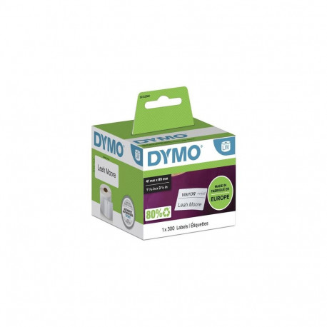 DYMO Authentic LabelWriter Small Name Badge Labels | 41 mm x 89 mm | Self-Adhesive | Roll of 300 Eas
